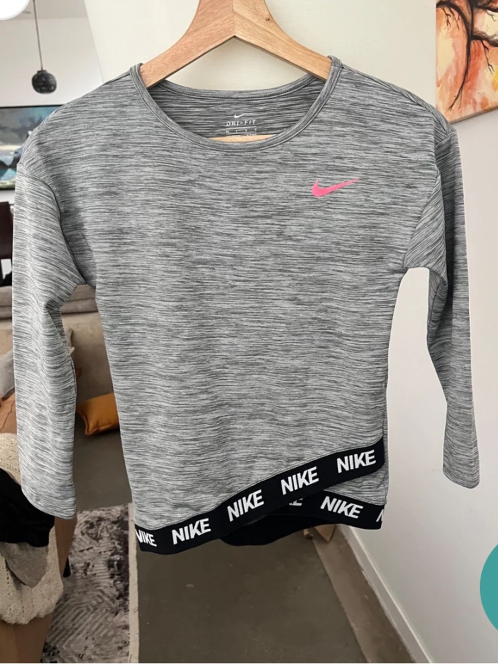 Nike Dri-Fit Top With Crossover Detail